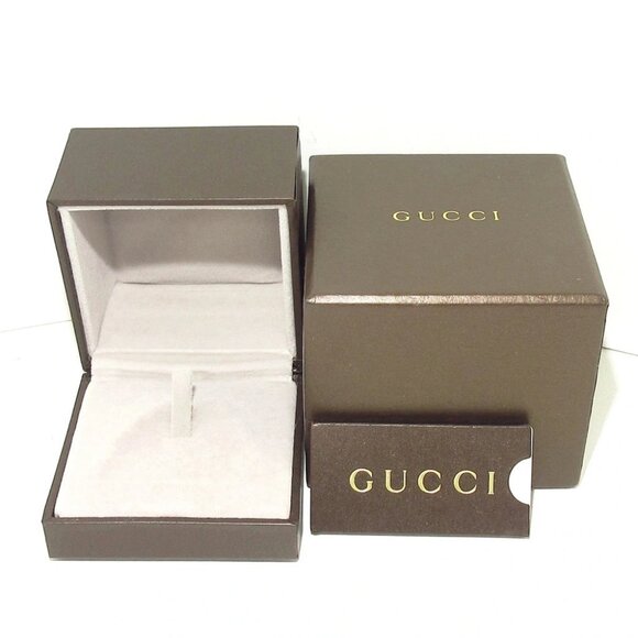 Auth GUCCI Icon - 18K White Gold Ring - Picture 6 of 8